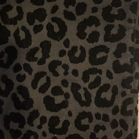 NWT Madewell mid rise skinny flocked animal print 26 - Picture 8 of 10